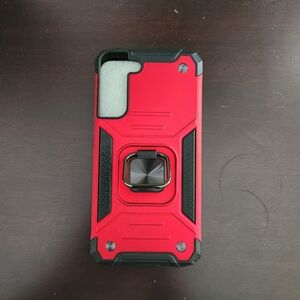 Rugged Red Phone Case with Kickstand For Samsung S22+ NWT